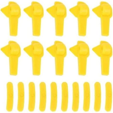 Protettore caricatore pneumatico, 20pcs montaggio caricatore pneumatico inserire anatra smontare il capo della protezione del cerchio strumenti di riparazione, ruota di gomma giallo (1/5)