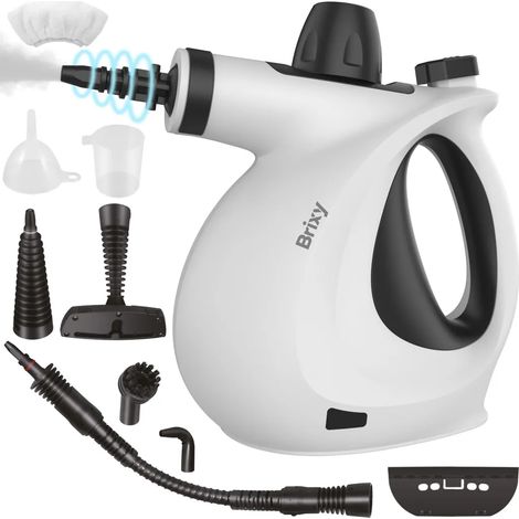 Nettoyeur vapeur Brixy - Nettoyeur vapeur portatif - Détachant - Sols, salle de bain, cuisine - Nettoyeur de tapis - 1050 W (1/5)