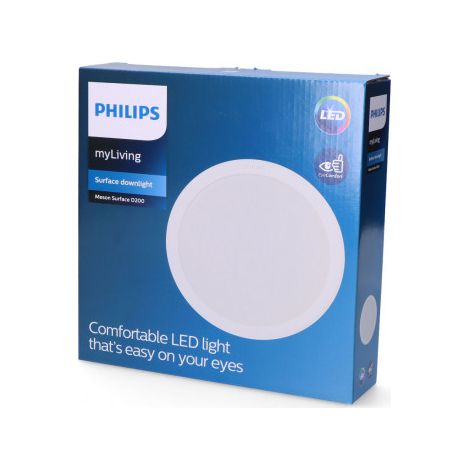 Downlight PHILIPS LED Superficie/Empotrar 23,5W 1820lm 4000K Luz Día Mod. Meson 22,17x5cm