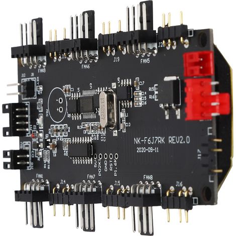 Contrôleur de lumière LED PCB Alimentation Hub de ventilateur Répartiteur ARGB 4/3 broches Télécommande sans fil