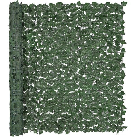 Haie Artificielle 150x249 cm Brise Vue Clôture de Lierre Artificiel Intimité Support en Tissu Maillé et Joint Renforcé Déco Fausses Feuilles pour Jardin, Extérieur, Cour, Balcon, Terrasse, Patio (1/5)