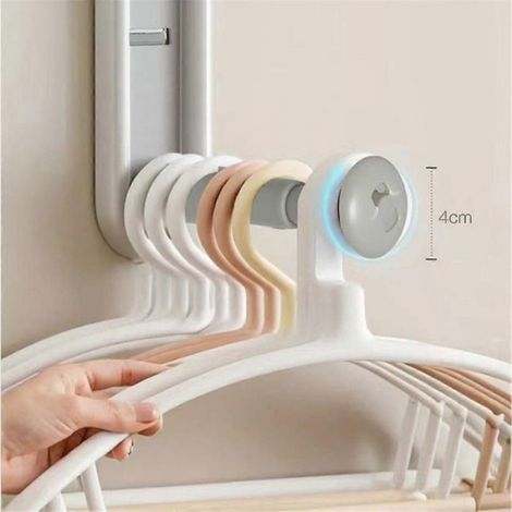 Support Telescopique Mural Pour Vêtements - Sans Perçage - Rétractable - Gris - 3 Pièces (1/5)