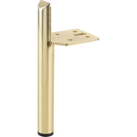 Pata de mueble FS018 150 mm oro cepillado SANS MARQUE