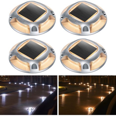 4PCS Lampe Solaire Extérieure Lampes Solaires Au Sol étanche IP68 (1/5)