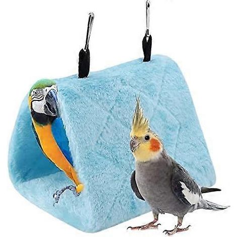 Hamac pour perroquet pivoine, nid d'oiseau, hamac en peluche douce et chaude, tente suspendue pour oiseaux, lit d'hiver chaud pour perroquet, pochette pour jouet pour animaux de compagnie, lit en coto (1/5)