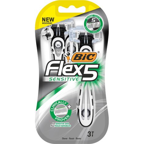 Maquinilla de afeitar BIC Flex 5 Sensitive, 1 paquete - 3 unidades