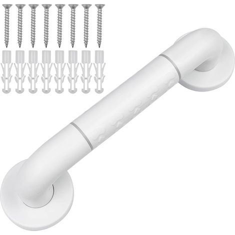 30 cm langer, rutschfester Haltegriff aus Edelstahl für die Toilette – Leuchtringe für bessere Sichtbarkeit – Badezimmersicherheit für Senioren (1/5)