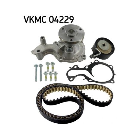 Pompe à eau + kit de courroie crantée SKF VKMC 04229 FORD 1760659 1765052
