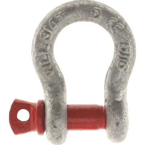 Manille lyre avec axe vissé à œil 19mm 3,25T grade 80 (1/2)