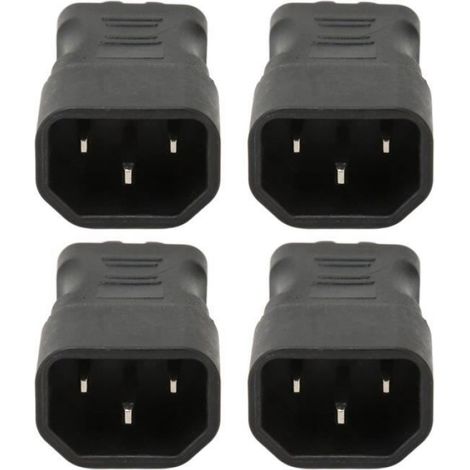 Adaptateur de courant - Universel - IEC320 C14 vers C7 - Plug and Play - Polyvalent - Neuf (1/4)