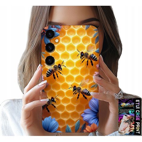 Custodia per Samsung Galaxy A05S - cover posteriore a nido d'ape UL con motivo a api (1/5)