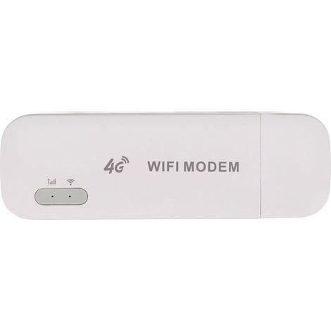 4G USB WiFi Portable - Connexion Internet Haut Débit pour 10 Appareils, Plug & Play, Protection Avancée, Blanc - Pour Téléphone et Ordinateur Portable (1/5)