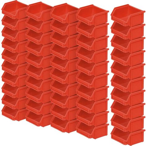 BRB 50 x Vision Boîte Classic FB 6, LxLxH 95/65 x 100 x 50 mm, contenu 0,3 l, rouge