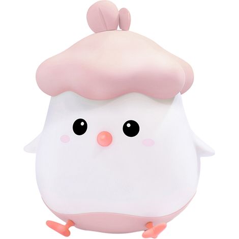 Veilleuse pour enfants, veilleuse poulet aux légumes, veilleuse mignonne, contrôle par pincement, variateur portable rechargeable par USB