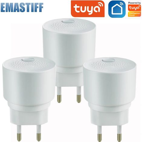 (Lot de 3, version Wi-Fi) Détecteur de gaz naturel intelligent - Alarme de gaz combustible - Sécurité incendie (1/5)
