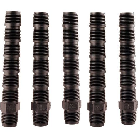 Pack 25 Bobinas de riego recortable 3/4''x3/4'' 15 cm para colocación de aspersores