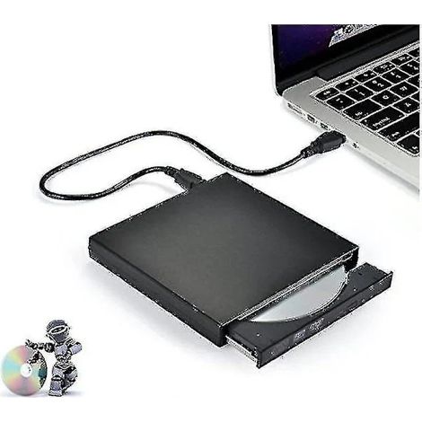 Lecteur CD/DVD externe USB 2.0 noir (1/5)