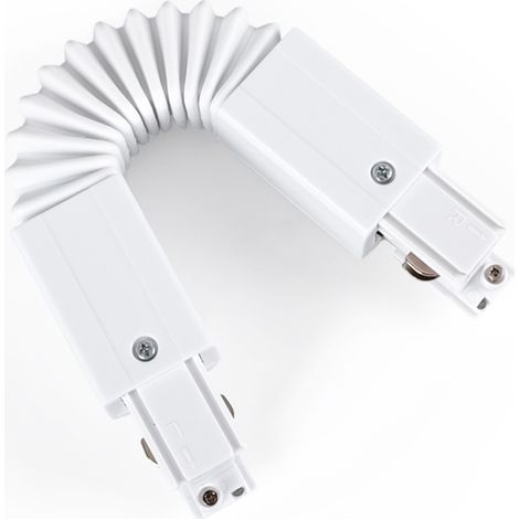 Connecteur flexible pour rail triphasé en saillie - GEN2 - Blanc