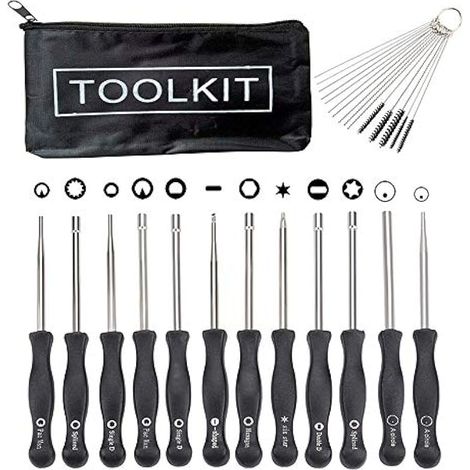Kit d'outils de réglage de carburateur 12 pièces avec tournevis Acircle pour petit moteur à deux temps - Outil de réglage et de mise au point du carburateur
