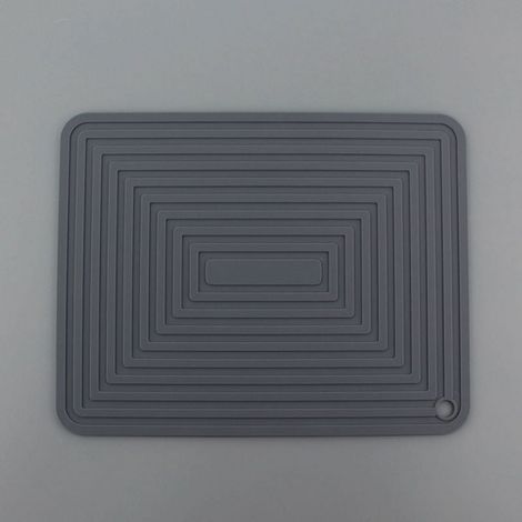 Placemat - Silicone - 29 x 23 cm - Résistant à la Chaleur - Anti-dérapant - Pour Table à Manger et Bureau - 1 Pièce (1/5)