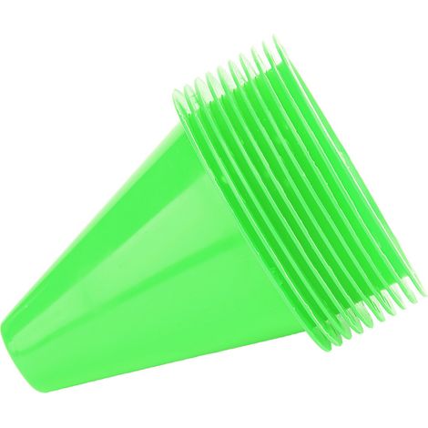 Lot de 10 supports de marquage en plastique pour cônes d'entraînement de football (vert) (1/5)