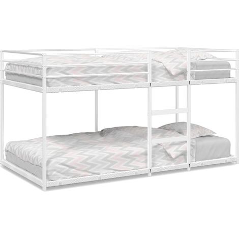 Lit simple,Lit adulte,Lit superposé sans matelas blanc 100x190 cm acier CFW39695 (1/5)