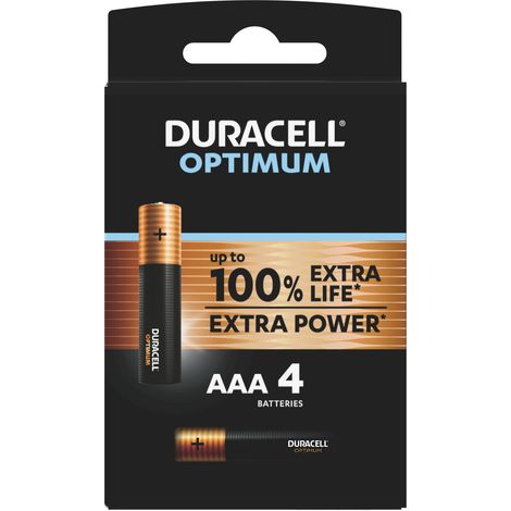 Duracell PILA ACALINA OPTIMUM MN2400 MINISTILO 4 PZ. 1,5V