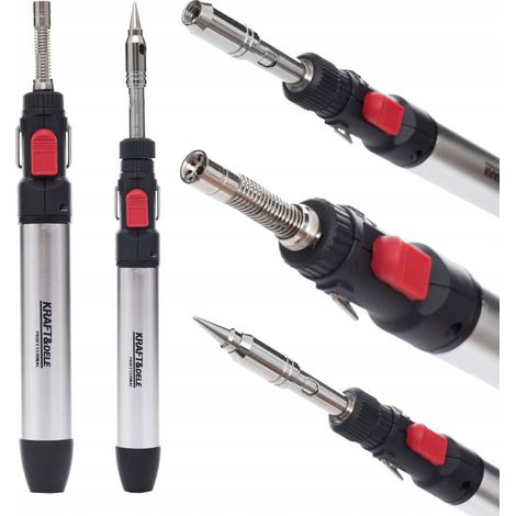 Soldador de gas propano butano Mikropen 3 en 1 25-80W 15ml 1300°C Kraft&Dele (1/5)