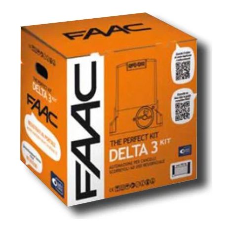 Kit d'automatisation pour portail coulissant FAAC DELTA 3 KIT 230V PERFECT 105918, capacité 900 kg (1/3)