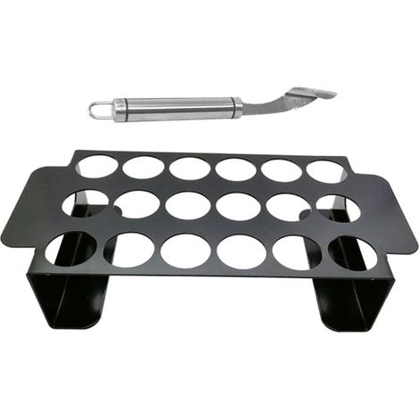 Support de Cuisson pour Poulet et Poivrons Acier Inoxydable avec Éplucheur (1/5)