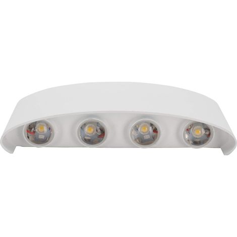 8-LED-Wandleuchte (8 W) – Wasserdicht – AC 85–265 V – Warmes Licht – Für Innen- und Außenbereich