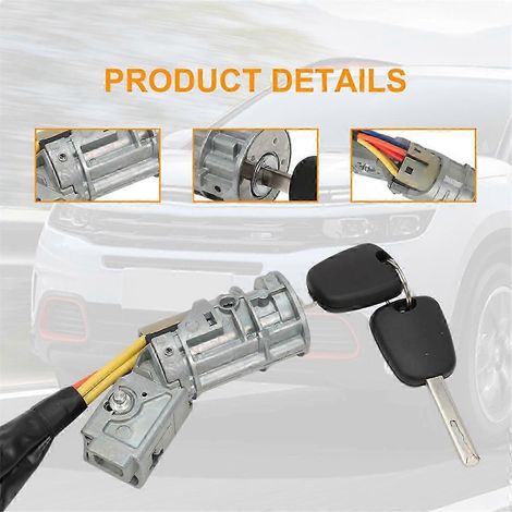 Pour CITROËN C2 C3 2002-2010, cylindre de verrouillage d'allumage, contacteur de démarreur 4162AH 4162AG, contacteur d'allumage Star Edition 0621