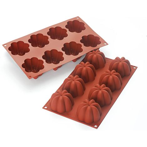 Silikomart SF 154 Charlotte Stampo in Silicone Ø70 H 41 MM, Rosso Mattone, 5.5 x 17.5 x 31 cm