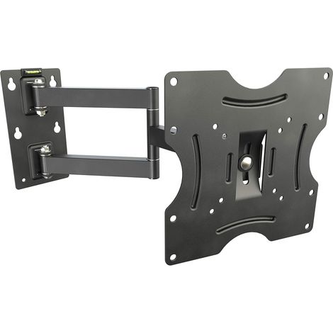 Support Mural TV 32 34 40 42 43 48 50 55 Pouces VESA 75x75 à VESA 200x200 Orientable Inclinable Universel Fixation Mural Télévision QLED LED OLED LCD Flat Incurvée Noir (1/5)