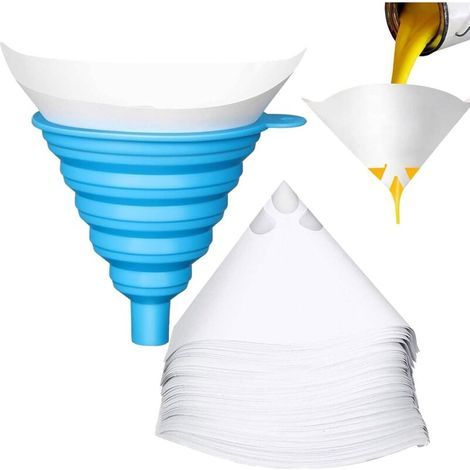 Lntyq Tamis de peinture, filtre en résine, tamis de peinture, tamis de peinture, avec 1 filtre en silicone, Silicone, bleu, 12.510.5cm (1/4)