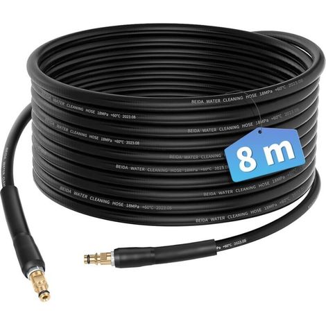 8M Flexible Tuyau pour Kärcher K2 K3 K4 K5 K6 K7 Nettoyeur Haute Pression Accessoires Rallonge Tuyau de Rechange Pièces Détachées Tuyau D'extension avec Connecteur Rapide Poignée (1/5)