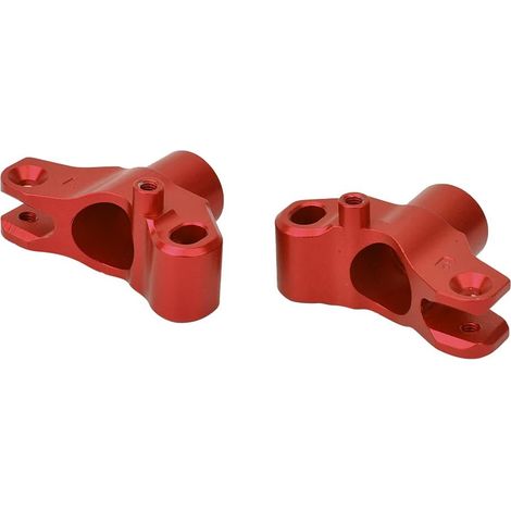 Ensemble de Supports de Moyeu Arrière en Aluminium Résistant à l'usure pour Accessoires 4WD Optima RC (Rouge) (1/4)