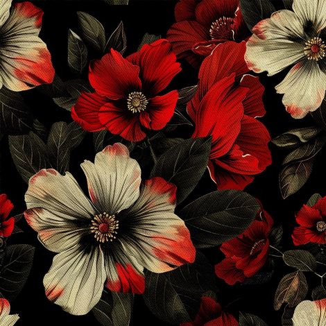 Tela decorativa para exteriores Oxford - Motivo floral I DX5275 (1/5)