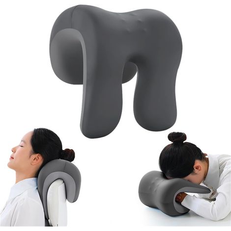 Coussin cervical pour chaise de bureau, appuie-tête, ergonomique en mousse à mémoire de forme, coussin d'appui-tête pour chaises de bureau, chaise pivotante, voyage en plein air (1/5)