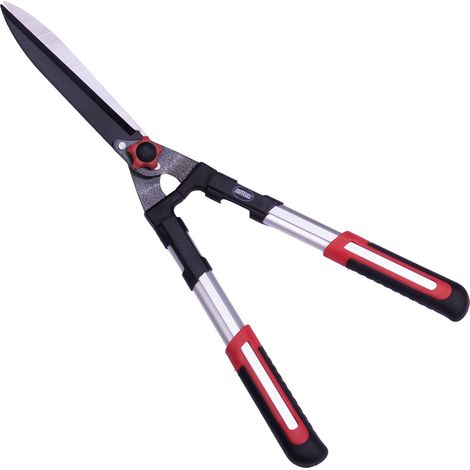 Cisaille à Haie à Deux Mains, Lame en Acier Trempé Revêtue de Téflon, 600 mm, Poignée en Aluminium Antidérapante, Lame Droite pour une Coupe Optimale et Précise (1/5)