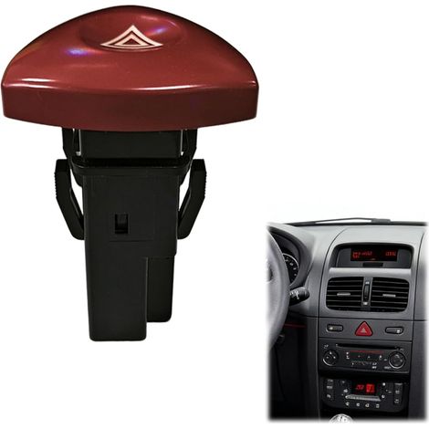 Bouton Warning Trafic 2, Interrupteur de Feux de Détresse pour Voiture Renault Trafic 2, OE/OEM: 8200442724 93856337 (1/5)