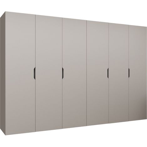 Armario Hartford 517, Cachemira, 202x300x50cm, Puertas de armario: Con bisagras, Número de estantes: 4 (1/4)