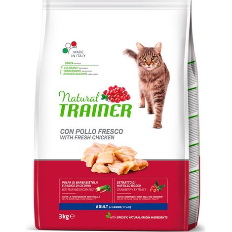 Natural Trainer Cat Adult Pollo - Sacco 3 Kg -