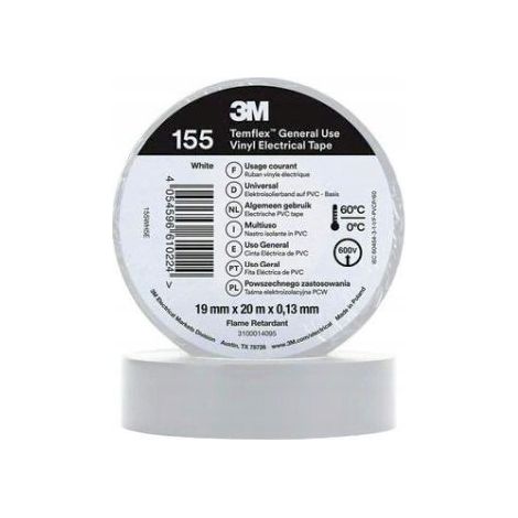 Ruban isolant électrique 3M temflex 155 résistance abrasion 600 V