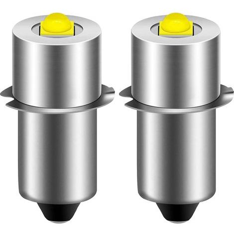 Lot de 2 lampes torches LED P13.5S - Haute performance - 6-24 V - P13.5S - Blanche (1/5)