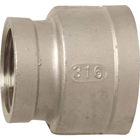 Manicotto di accoppiamento in acciaio inossidabile da 3/4 x 1/2 pollice
