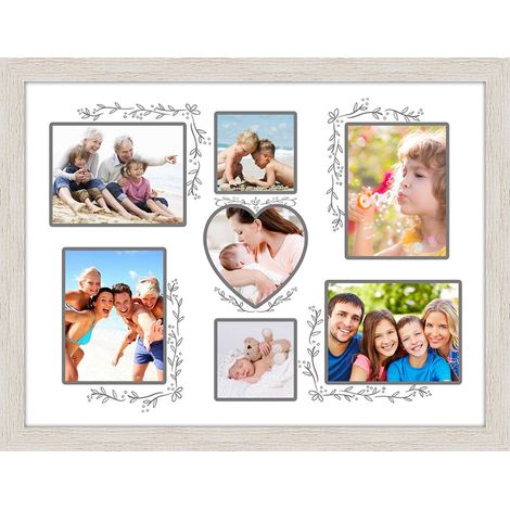 Lupia - Cornice shabby portafoto FAMILY MODERN 30X40 cm BEIGE (1/3)