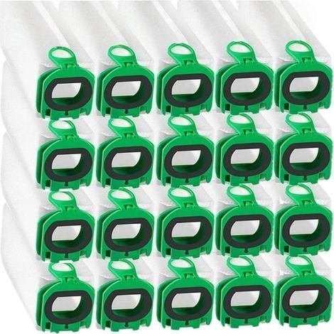 Lot de 20 Accessoires De Sacs D'aspirateur , Compatible Avec Vorwerk Kobold VB100 FP100 VB 100 FP 100, Sac Filtrant Pemium De Remplacement De Sac À Poussière (1/5)