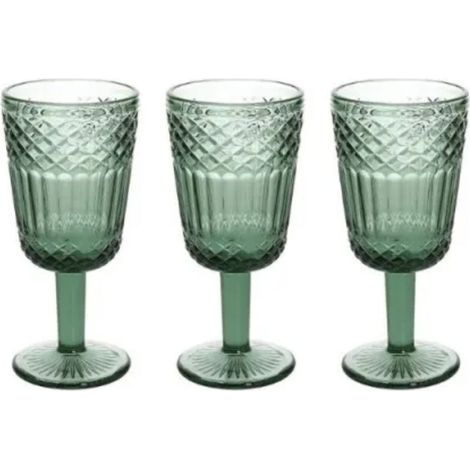 Set di 3 Calici Linea Claire Vetro Verde (1/4)