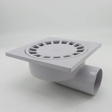 Bodenablauf, 75 mm PVC-Wandablauf, ABS-Hochdurchfluss-Badezimmer-Duschablauf, Hochdurchfluss-Seitenablauf, langlebig